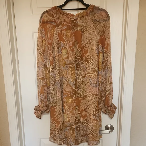 brown hippie dress Fern Dress